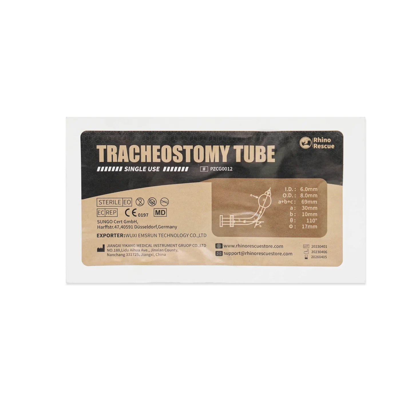 Kit Tático Cricotireoidotomia RHINO RESCUE