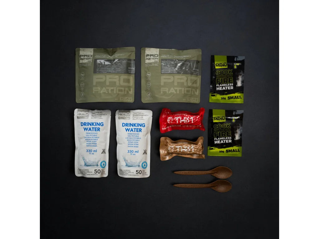 Pack de Comida/Água de Emergência Menu Vege PRO-RATION