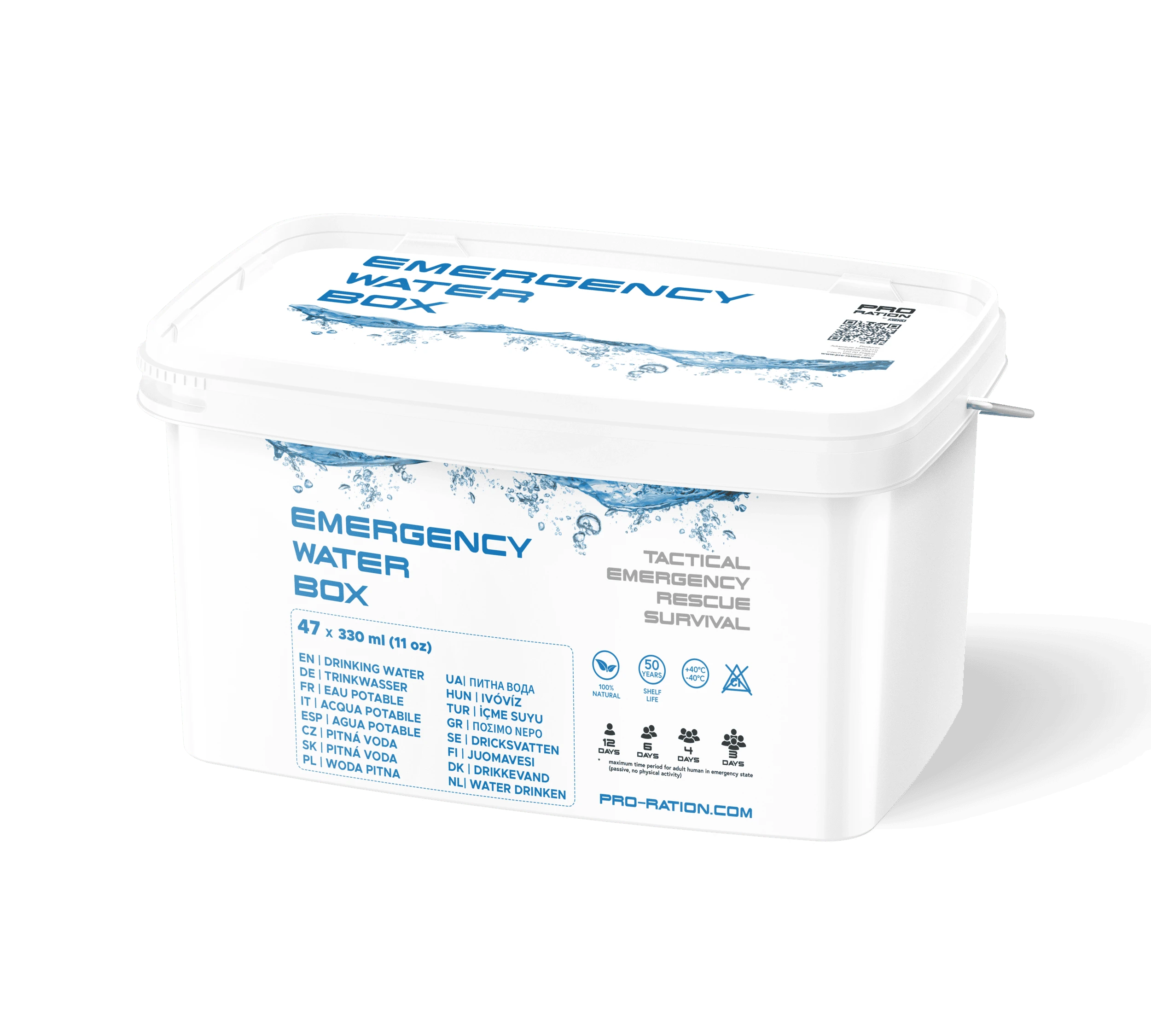 Kit de Água Potável de Emergência PRO-RATION