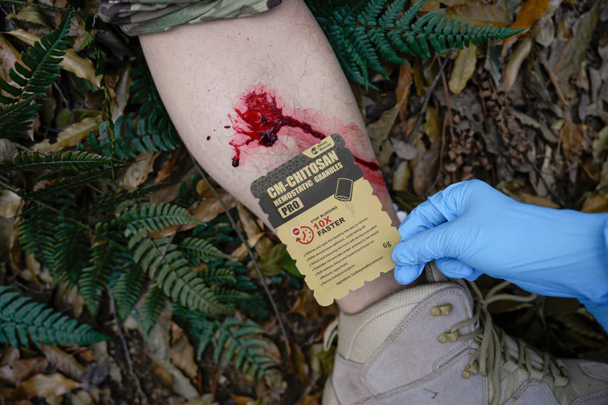 Grânulos Hemostáticos de CM-Quitosana (6g) RHINO RESCUE
