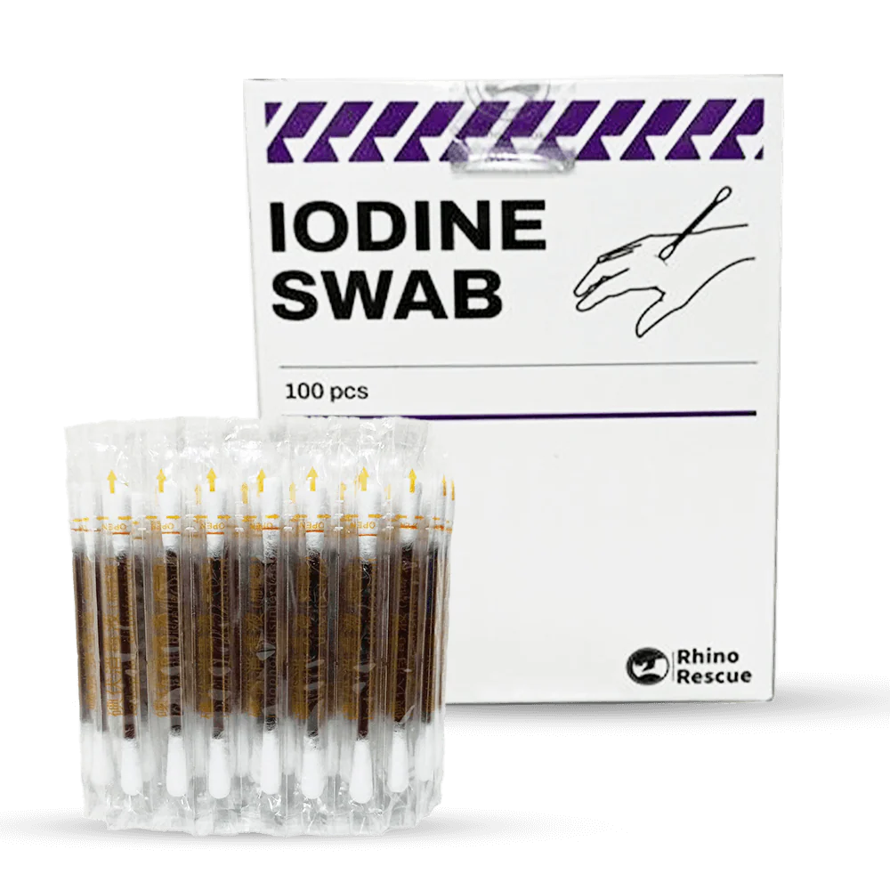 Cotonetes com Iodo RHINO RESCUE