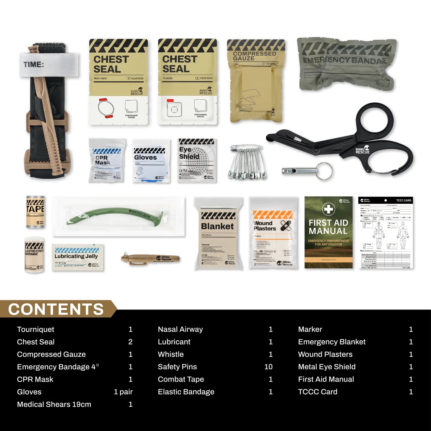Kit de Primeiros Socorros para Veículo RHINO RESCUE