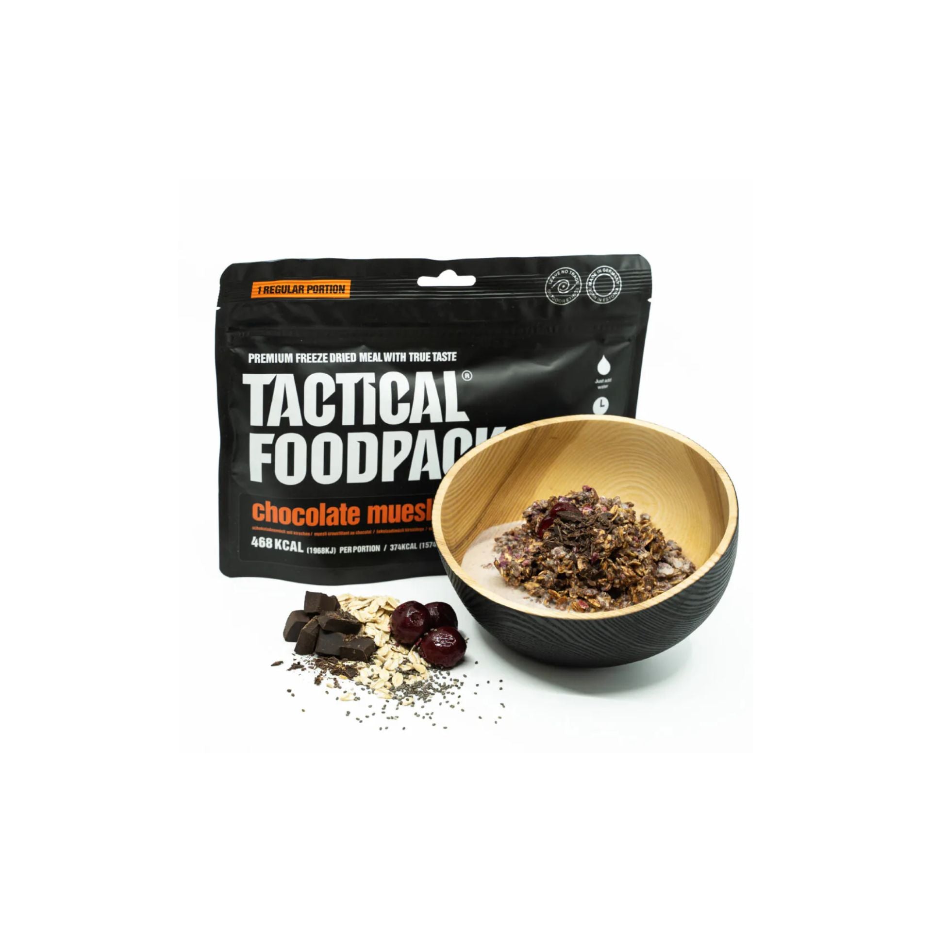 Muesli de chocolate com cerejas - TACTICAL FOODPACK