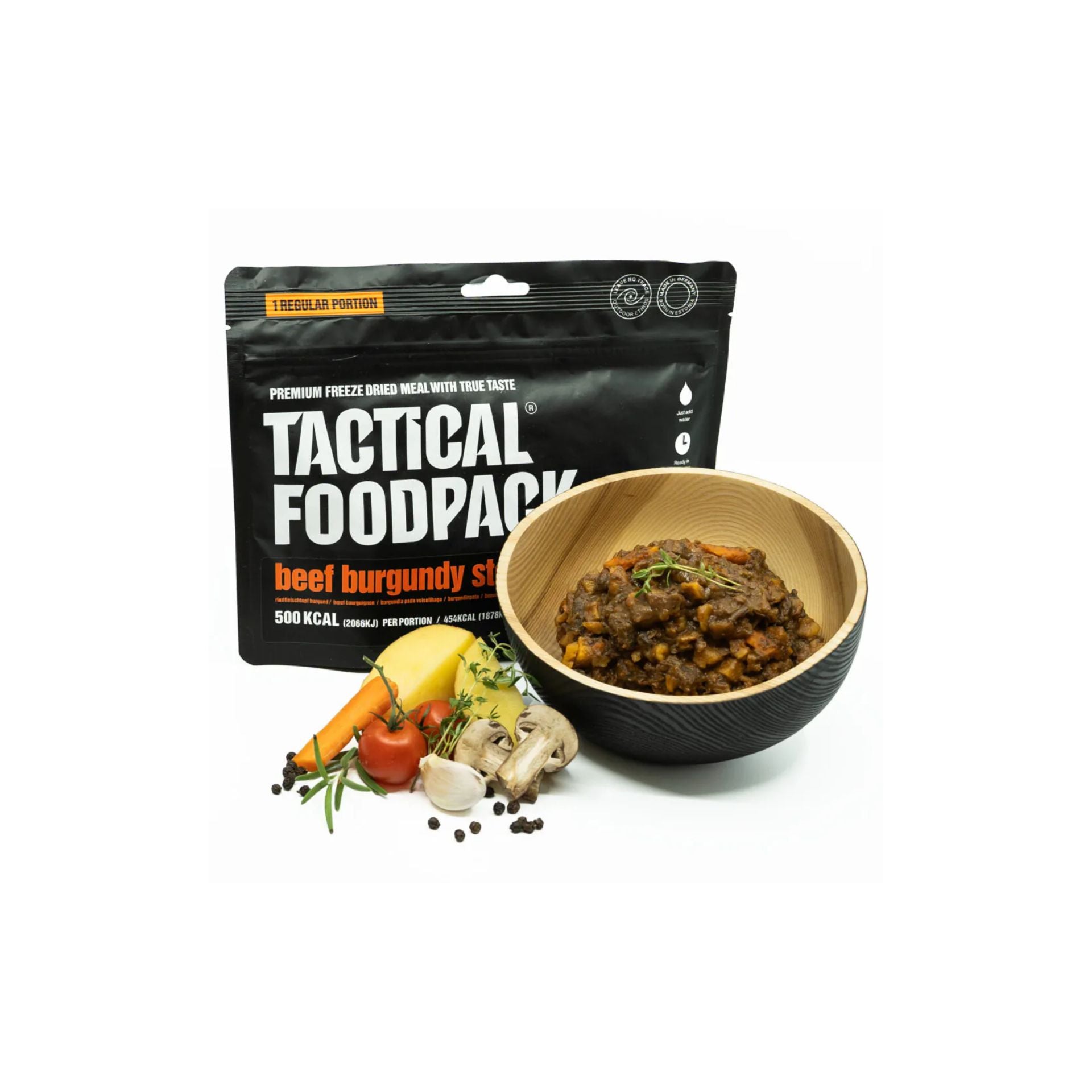 Ensopado de Carne à Borgonhesa – TACTICAL FOODPACK