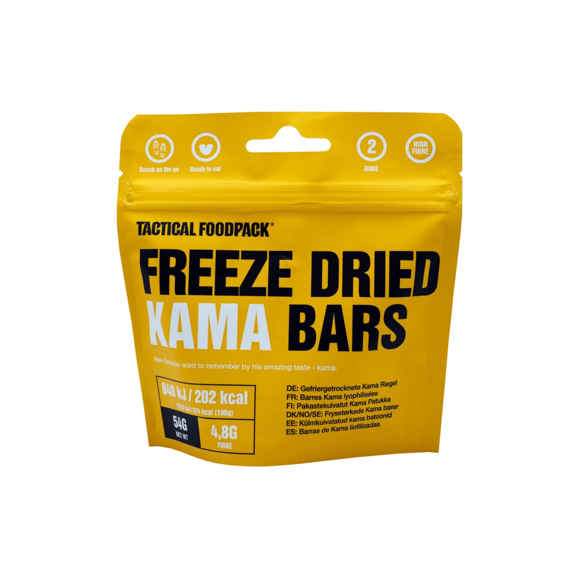 Barra Kama Liofilizada 54g – TACTICAL FOODPACK