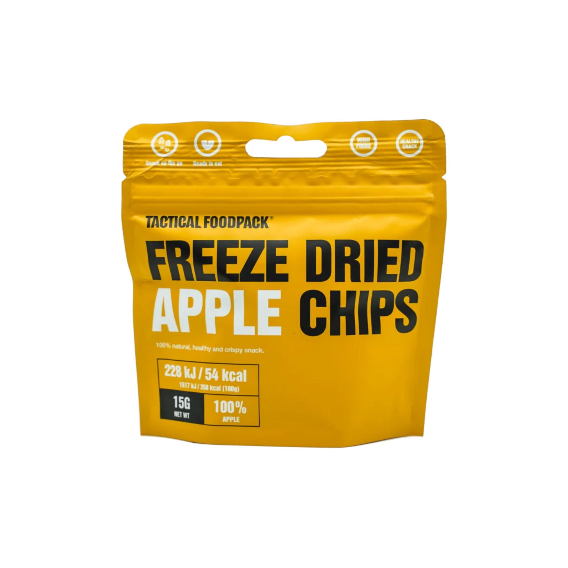 Chips de Maçã Liofilizada 15g – TACTICAL FOODPACK