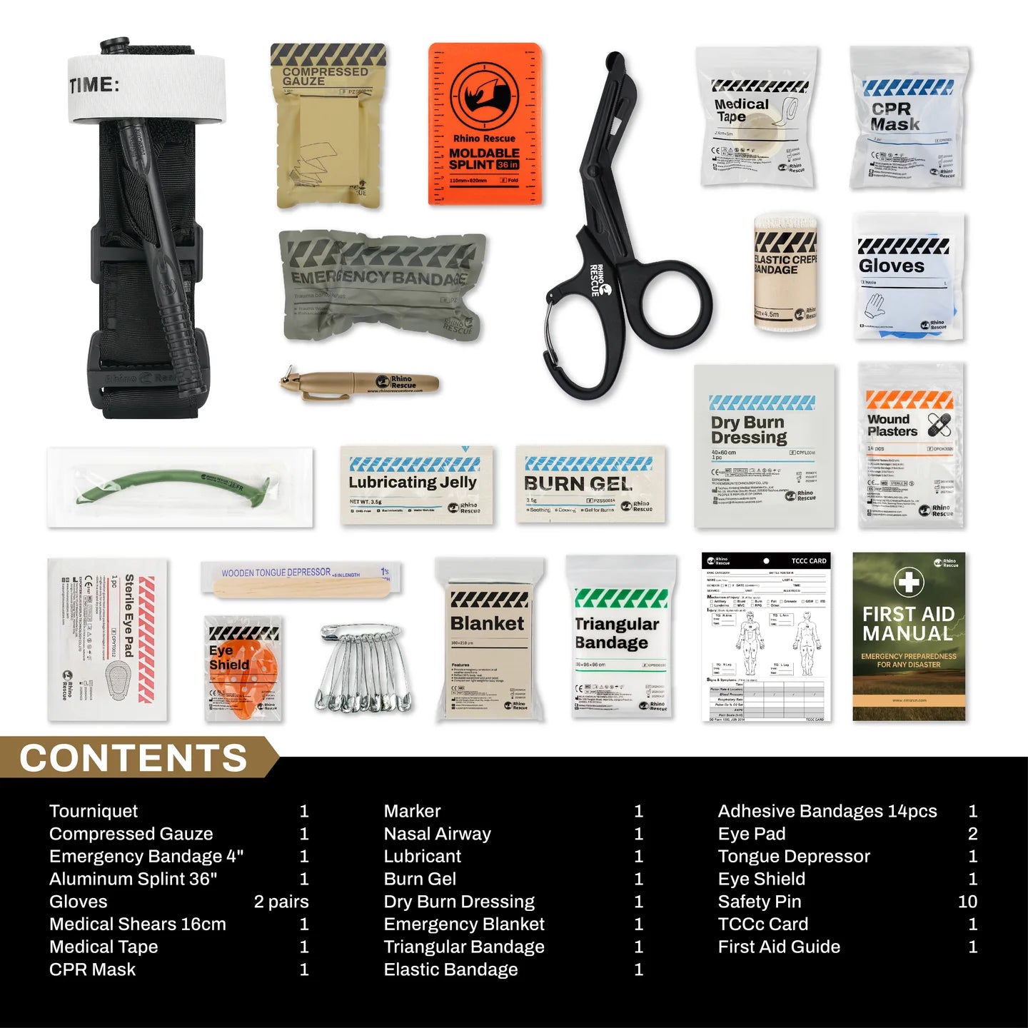 Kit Individual de Primeiros Socorros RHINO RESCUE