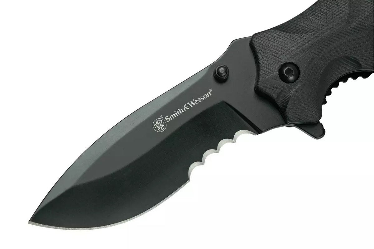 Navalha SMITH & WESSON BLACK OPS RECURVE
