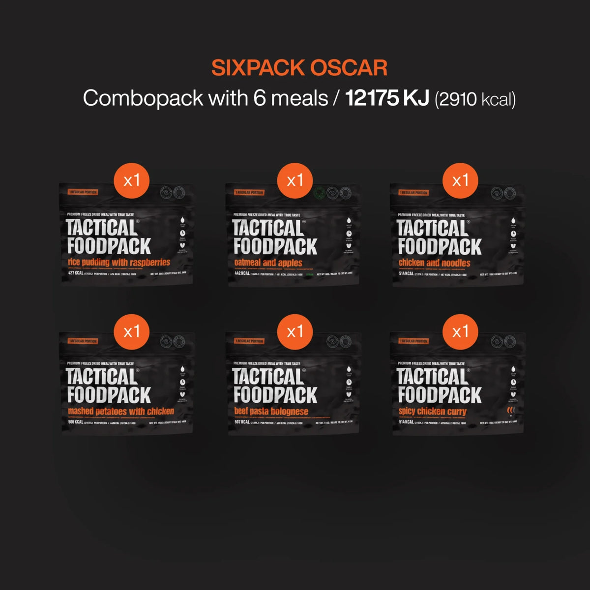 Sixpack Oscar TACTICAL FOODPACK