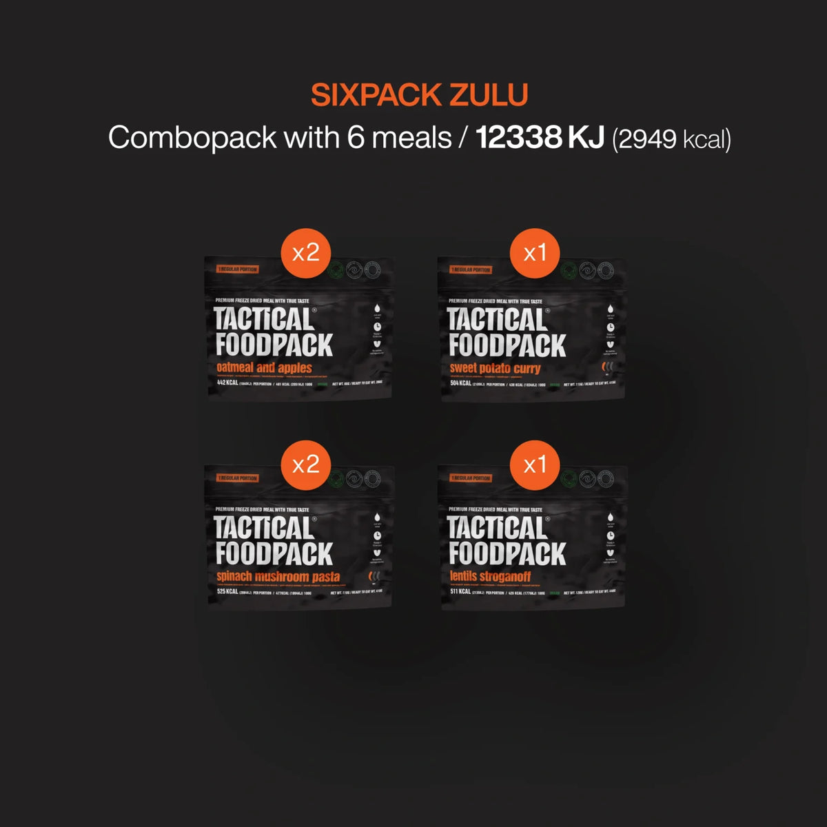 Sixpack Zulu TACTICAL FOODPACK