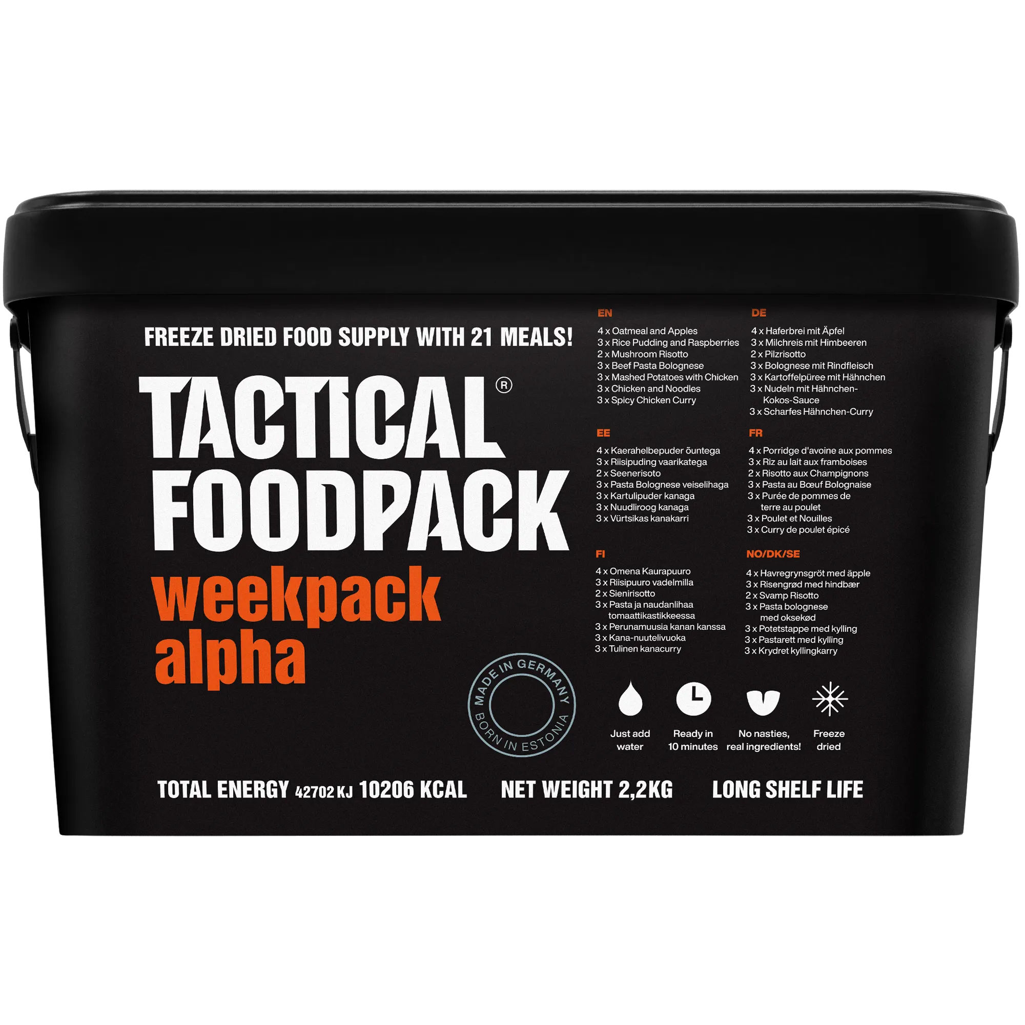Weekpack Alpha – TACTICAL FOODPACK