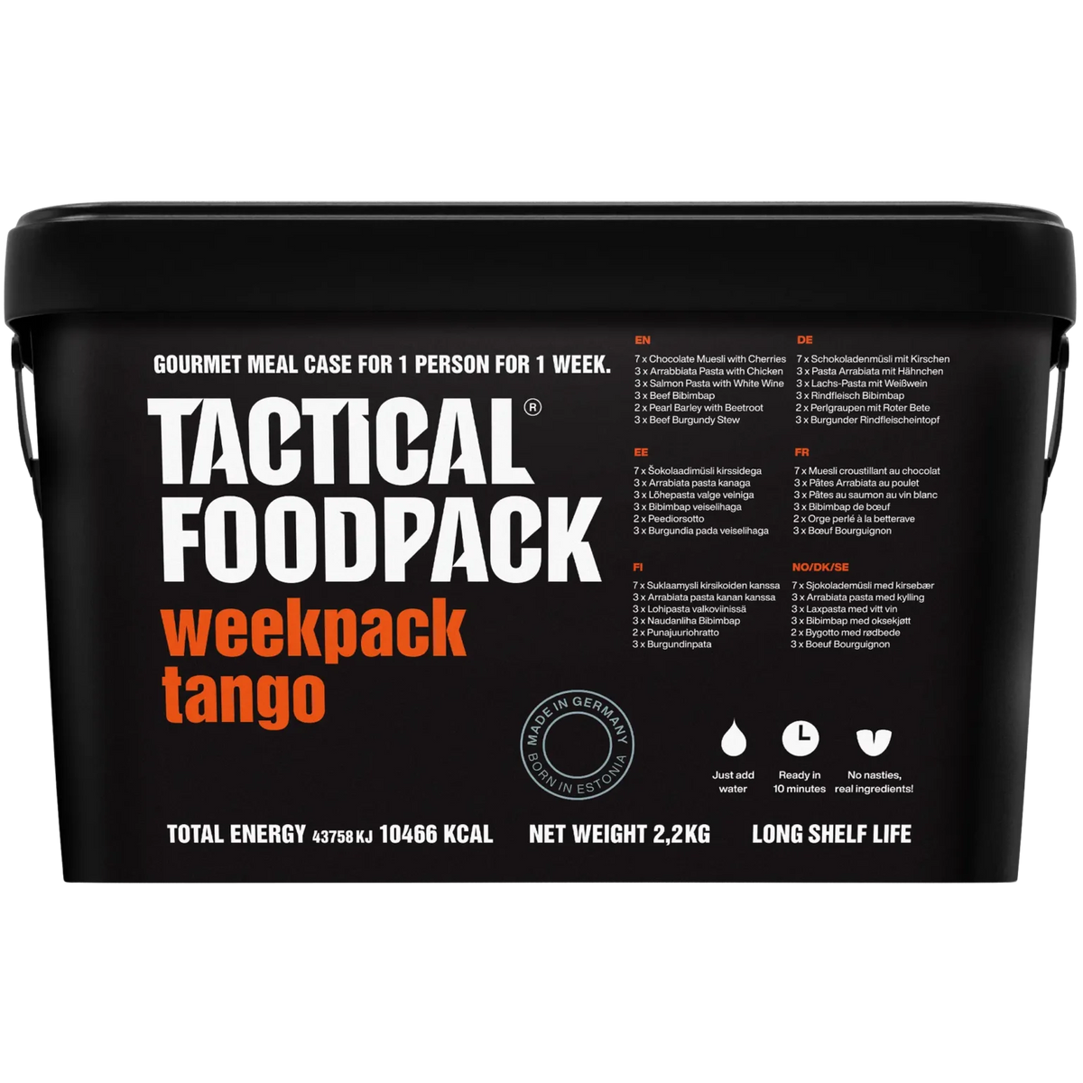 Pack de Sobrevivência Semanal TACTICAL FOODPACK TANGO