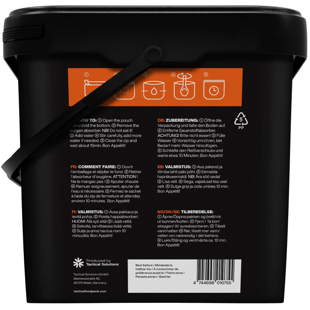 Pack de Sobrevivência Semanal TACTICAL FOODPACK TANGO