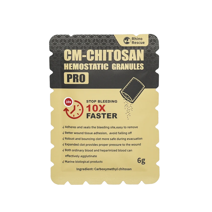 Grânulos Hemostáticos de CM-Quitosana (6g) RHINO RESCUE