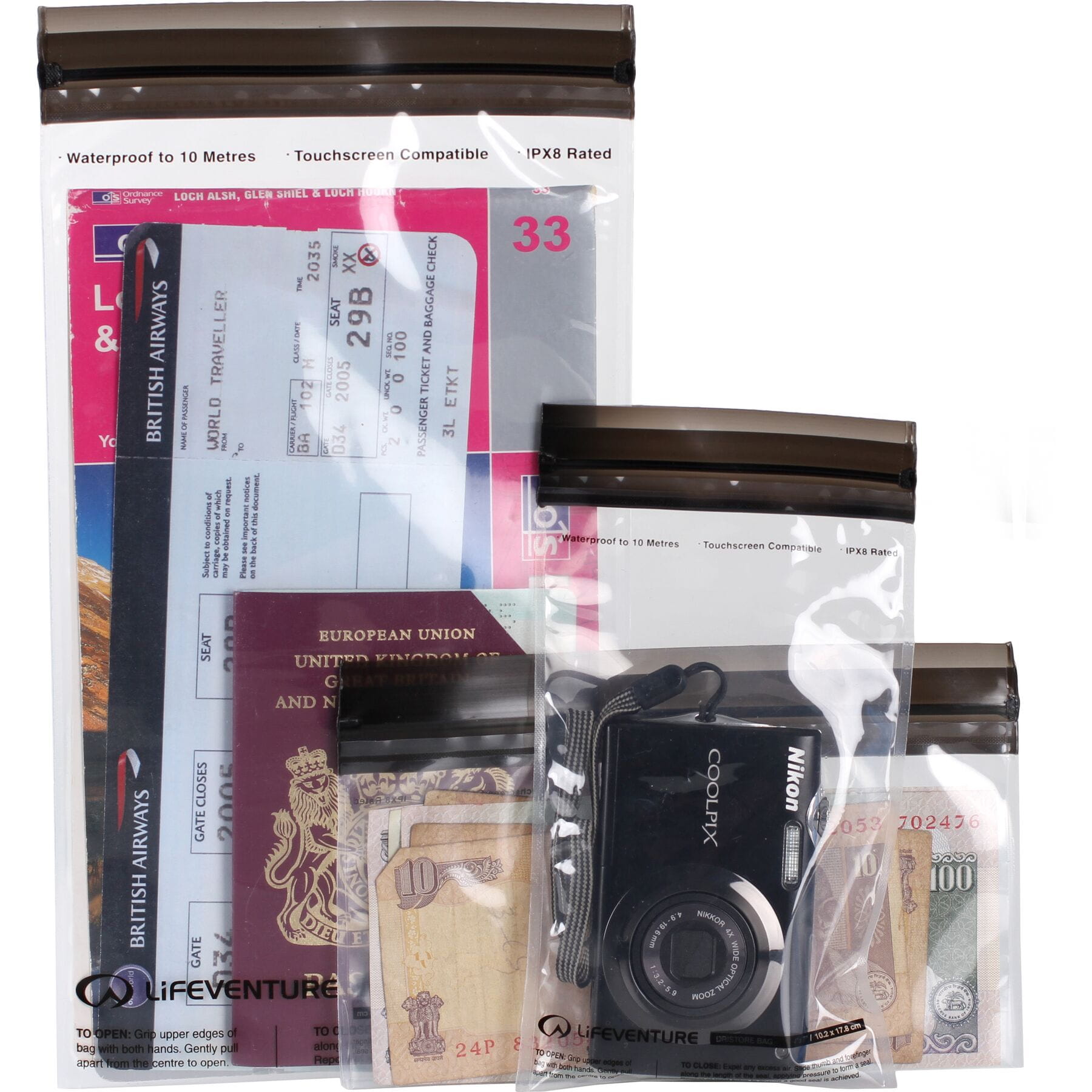 Sacos impermeáveis DriStore LocTop LIFEVENTURE