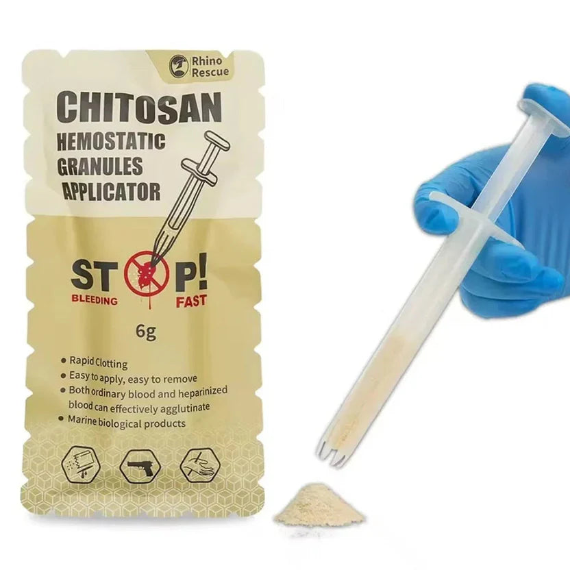 Aplicador de Grânulos Hemostáticos de CM-Quitosana RHINO RESCUE