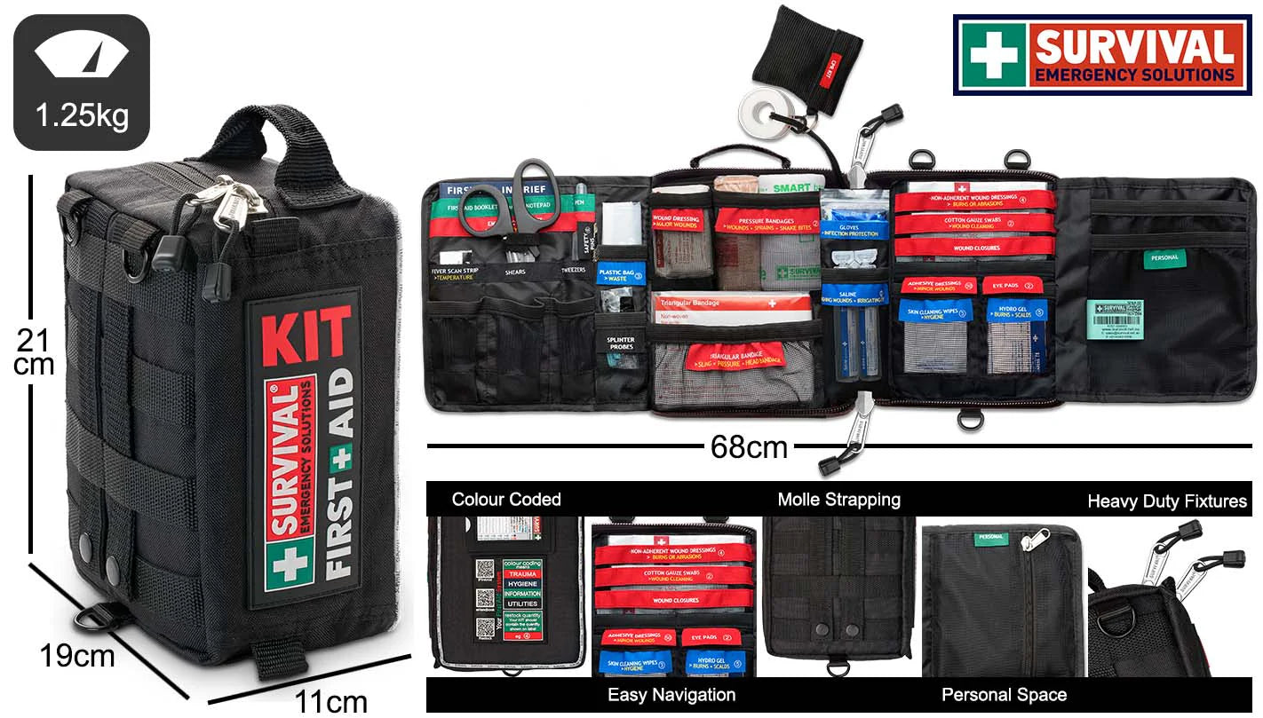 Kit de Primeiros Socorros para Veículo SURVIVAL